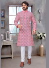 Pink Colour Outluk Vol 23 Stylish Latest Fancy Designer Party And Function Wear Traditional Jacquard Silk Printed Kurta Churidar Pajama Redymade Collection 23003